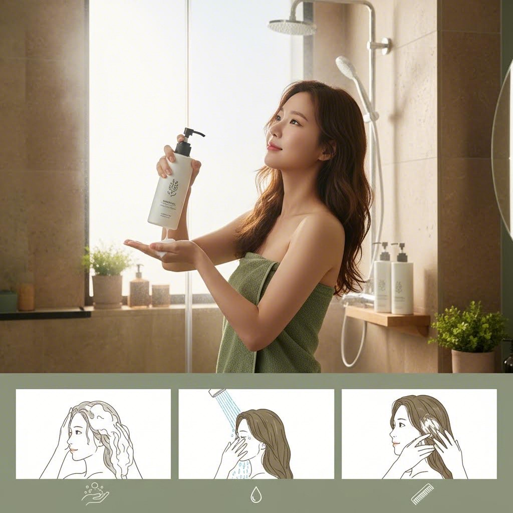 청미정 샴푸와 트리트먼트 사용법