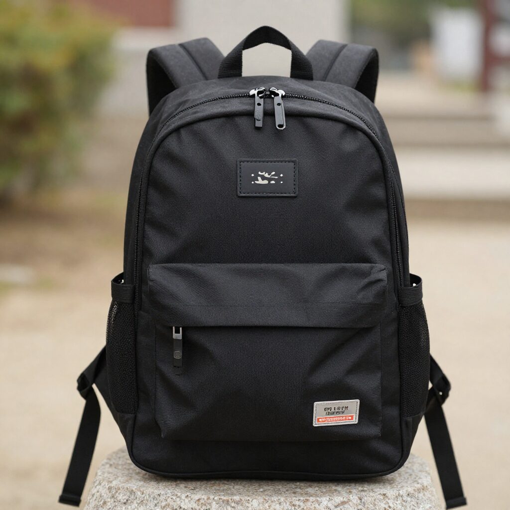 블랙야크 키즈 포켓맥스 백팩 앞면에 달린 신발 주머니 파우치