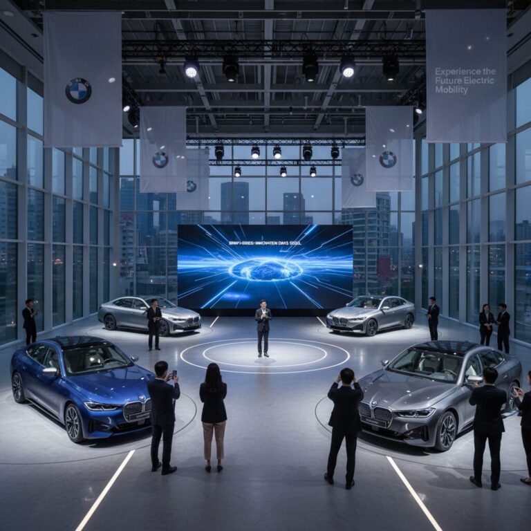 bmw 전기차 i 시리즈 프로모션 행사장 이미지