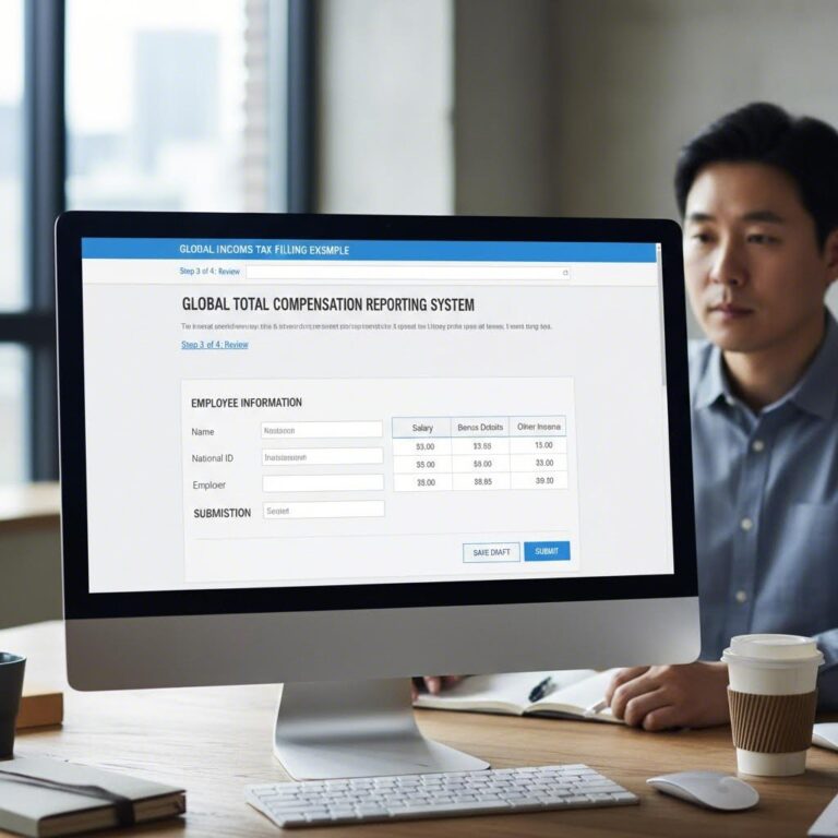 보수총액 신고 온라인 페이지 화면 예시