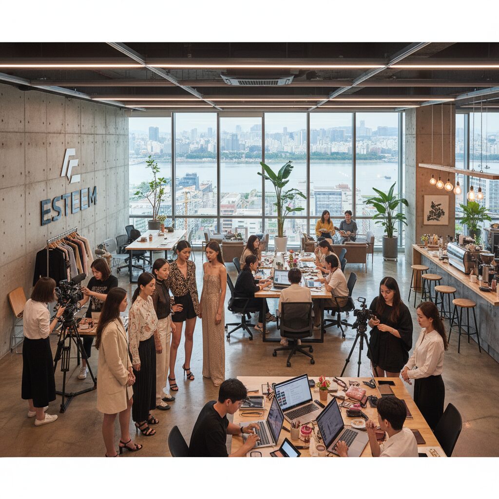 에스팀은 패션 뷰티 라이프스타일 콘텐츠를 만드는 종합 기업