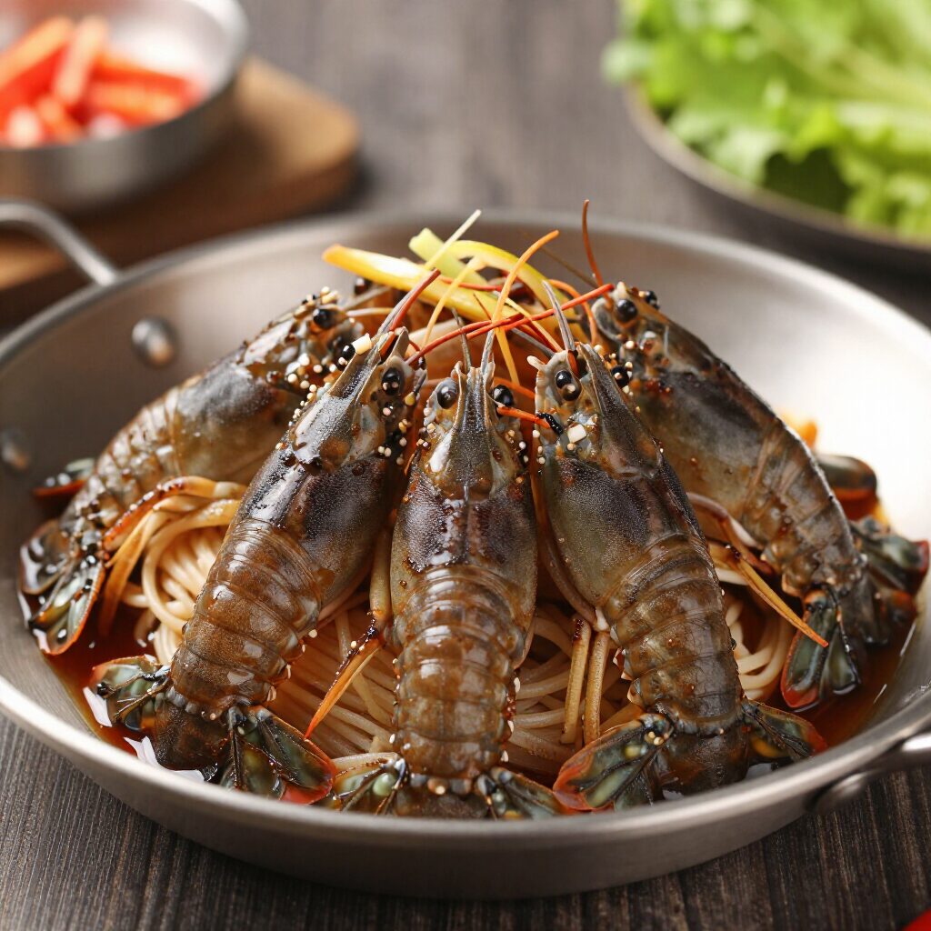 활쭈꾸미 샤브샤브 요리 사진