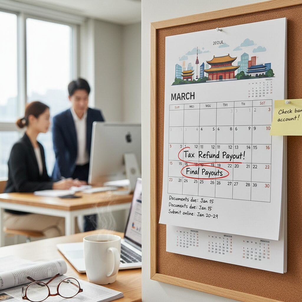 2026년 연말정산 환급금 지급일 달력 이미지