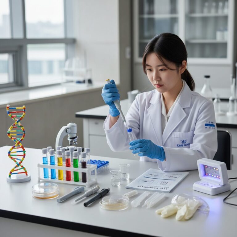 생명과학 실험 키트 구성품 사진