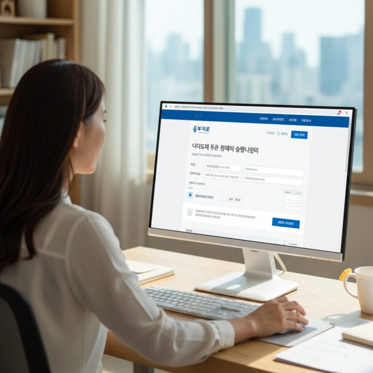 복지로 홈페이지에서 보육료 전환신청 화면 예시