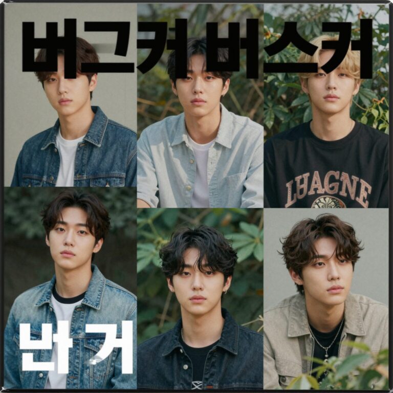 버스커 버스커 1집 앨범 자켓과 멤버들 사진