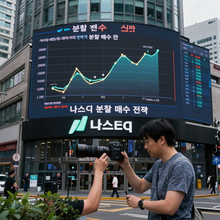 나스닥 분할 매수 전략을 보여주는 차트 그래프