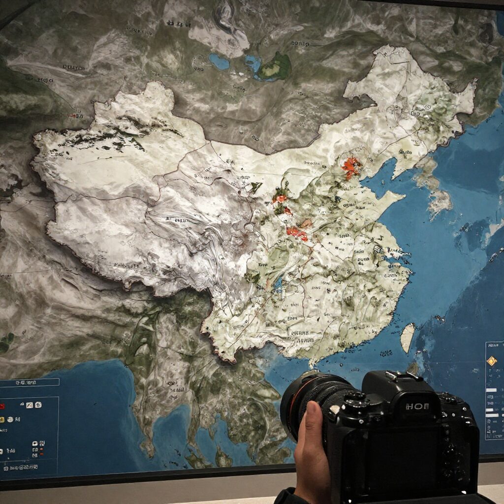 중동 정세 불안으로 인한 환율 급등락을 나타내는 차트와 지도