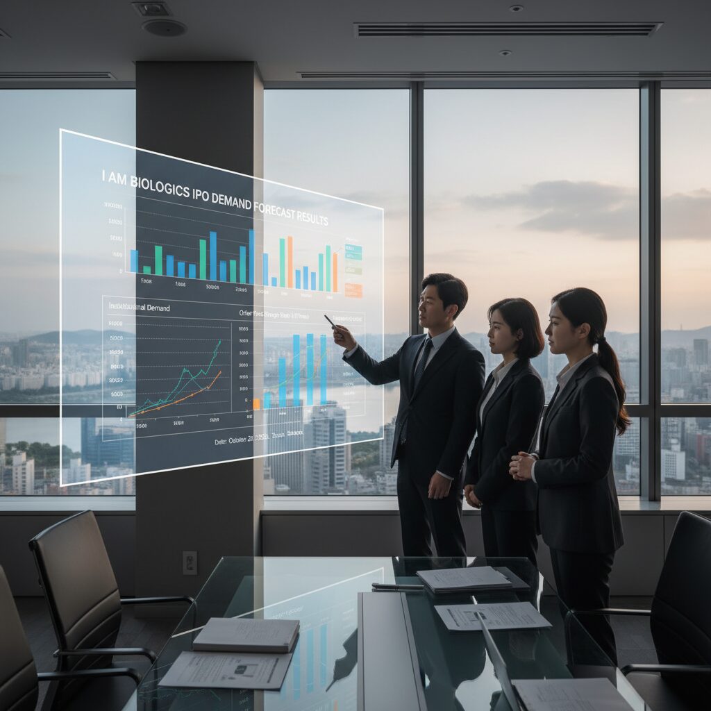 아이엠바이오로직스 공모주 수요예측 결과 차트