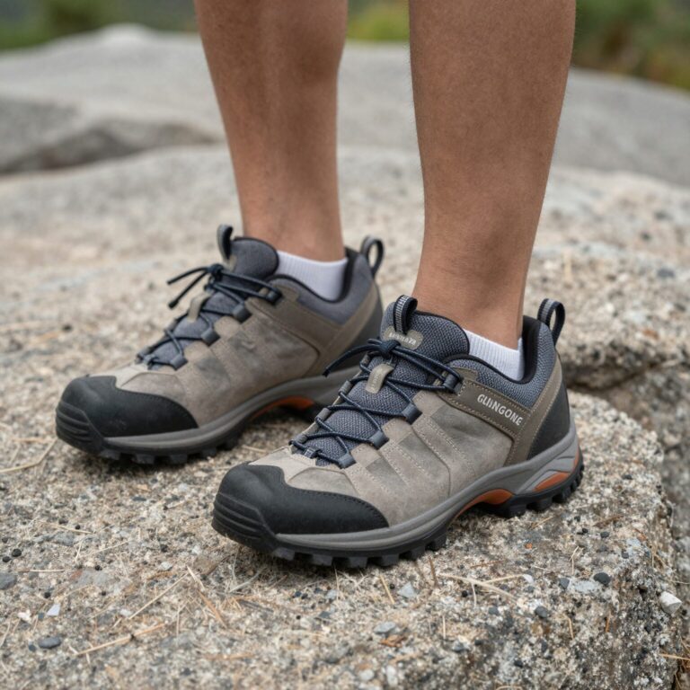 K2 플라이하이크 스카이 등산화를 신고 산책하는 모습