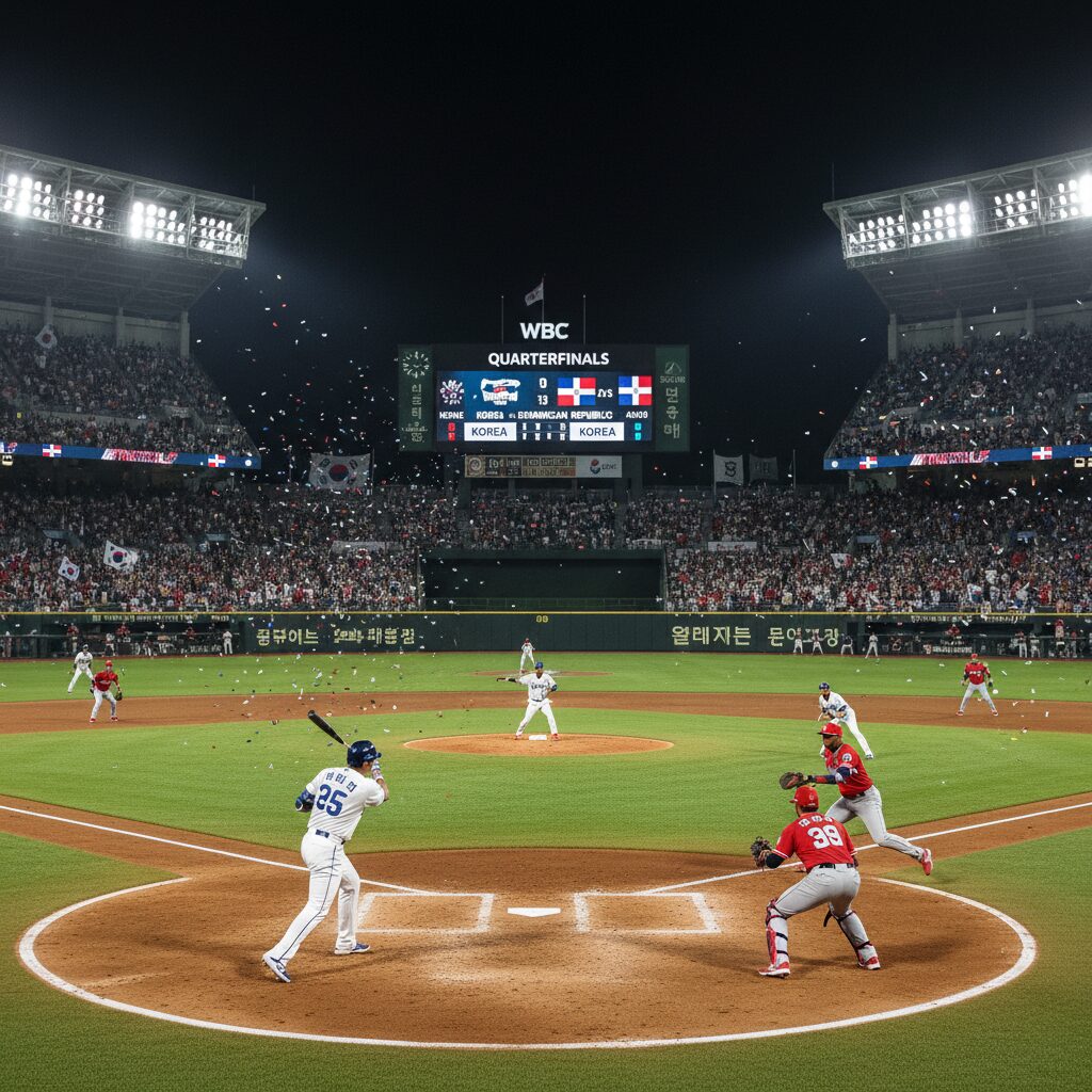 한국과 도미니카 공화국의 WBC 8강 대결