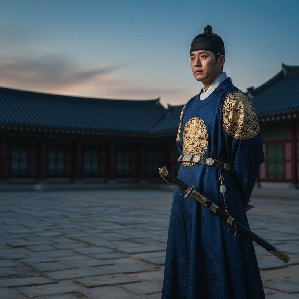 영화 왕과 사는 남자에서 금성대군 역을 맡은 배우 이준혁의 포스터 컷