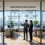 신용거래와 반대매매 발생 구조를 설명하는 다이어그램