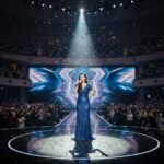 미스트롯4 결승전에서 노래하는 우승자 이소나의 모습