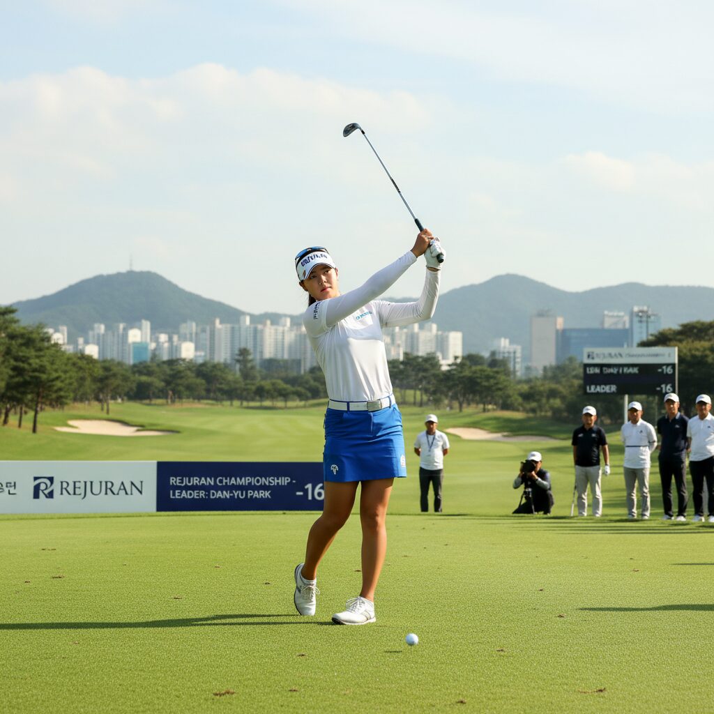 리쥬란 챔피언십 1라운드 선두 박단유 프로 필드 샷