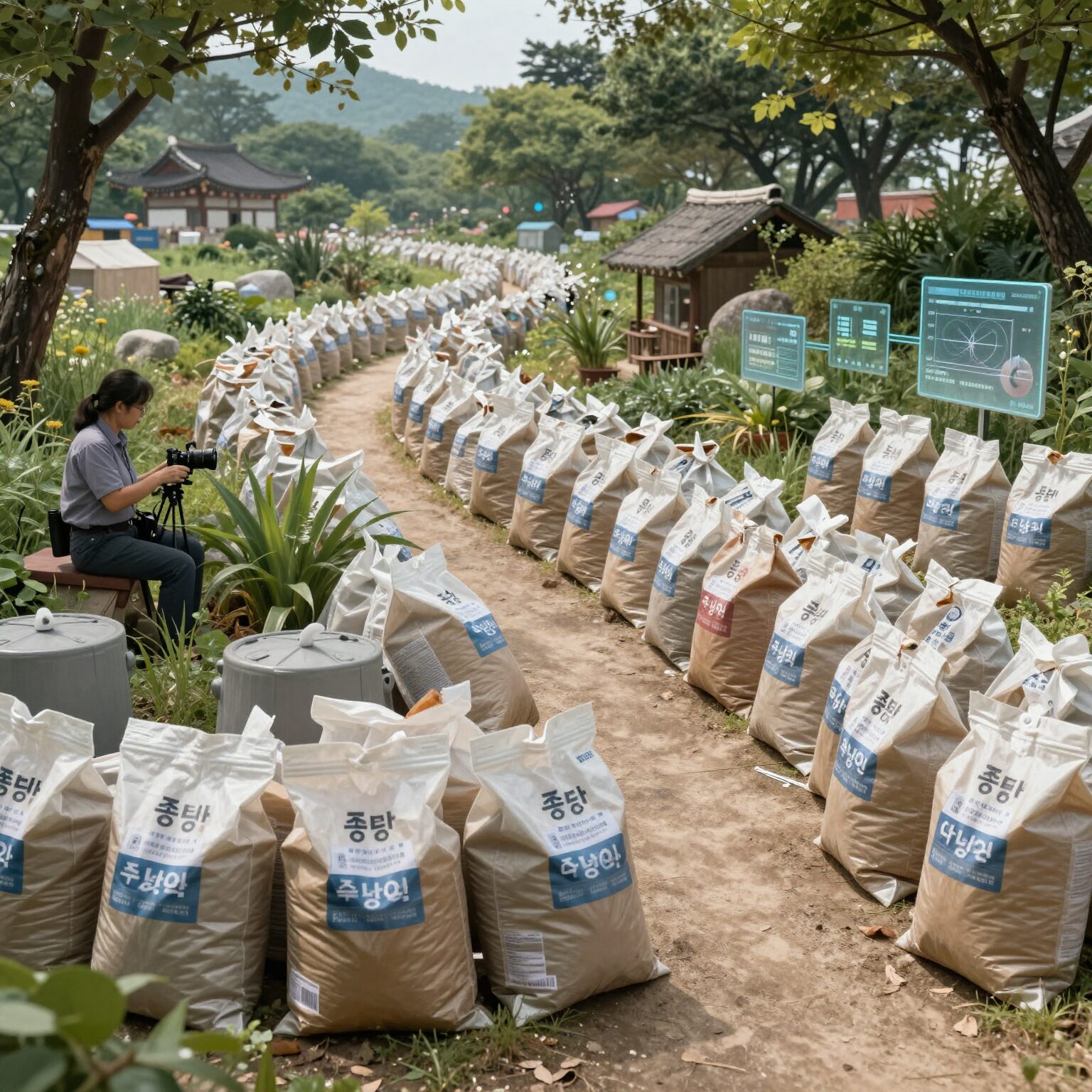 나프타에서 종량제 봉투까지 이어지는 공급망 다이어그램