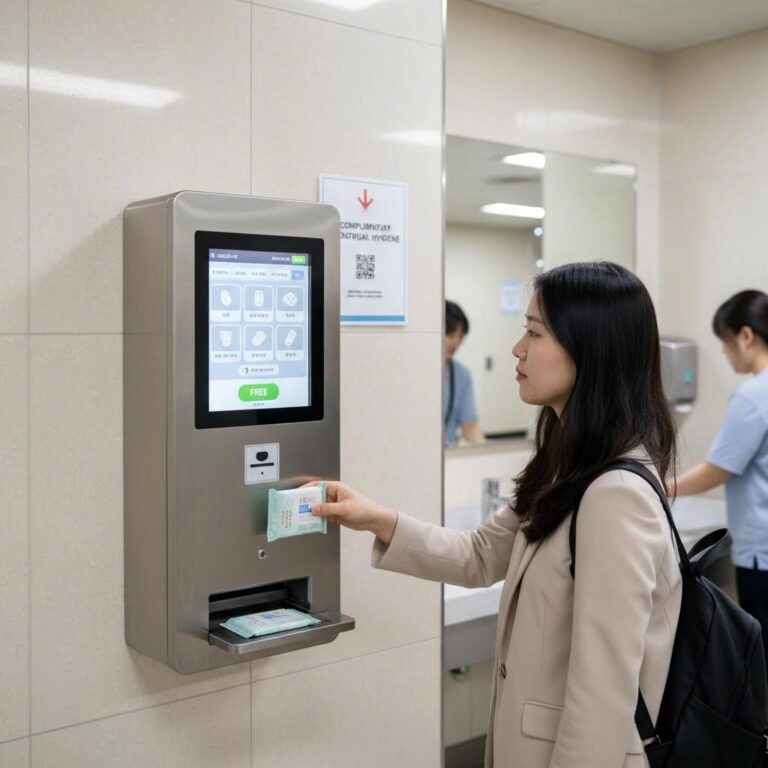 공공시설에 설치된 무인 생리대 지급기