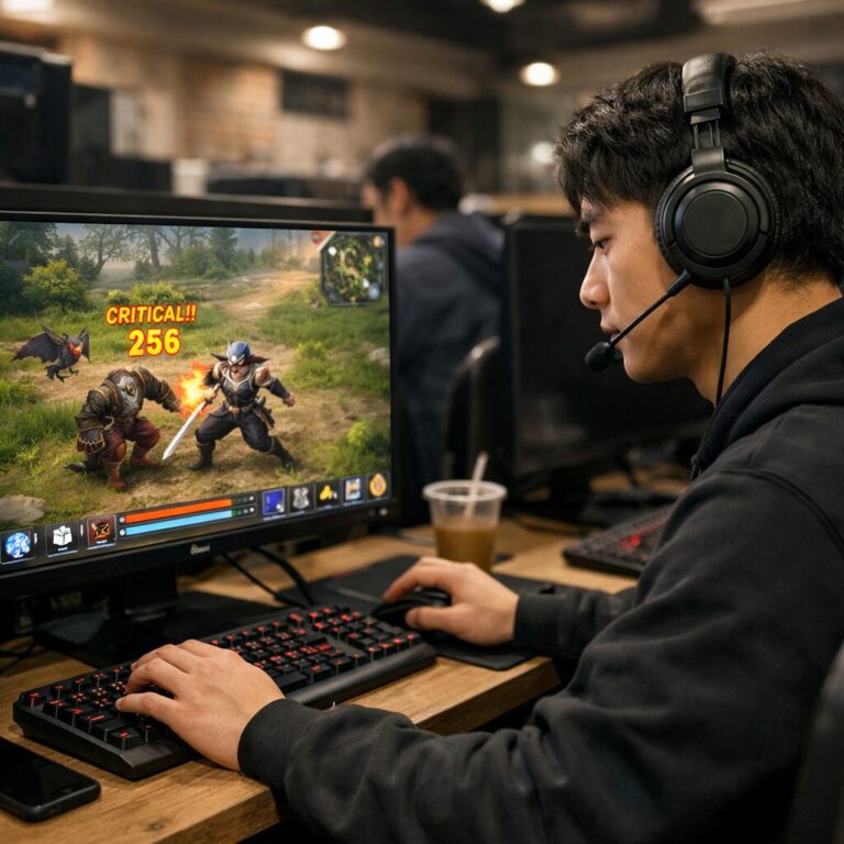 라그나로크 오리진 클래식 게임 플레이 화면 어쌔신 직업의 전투 장면