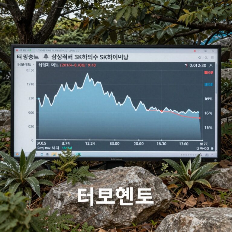터보퀀트 발표 후 삼성전자 SK하이닉스 주가 하락 차트