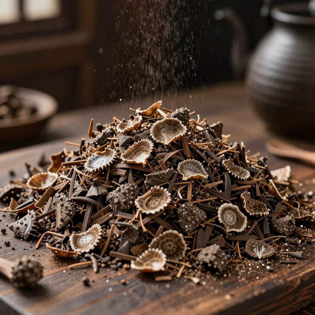 삶은 머위대의 껍질을 벗기는 과정으로 쓴맛 제거에 중요한 단계