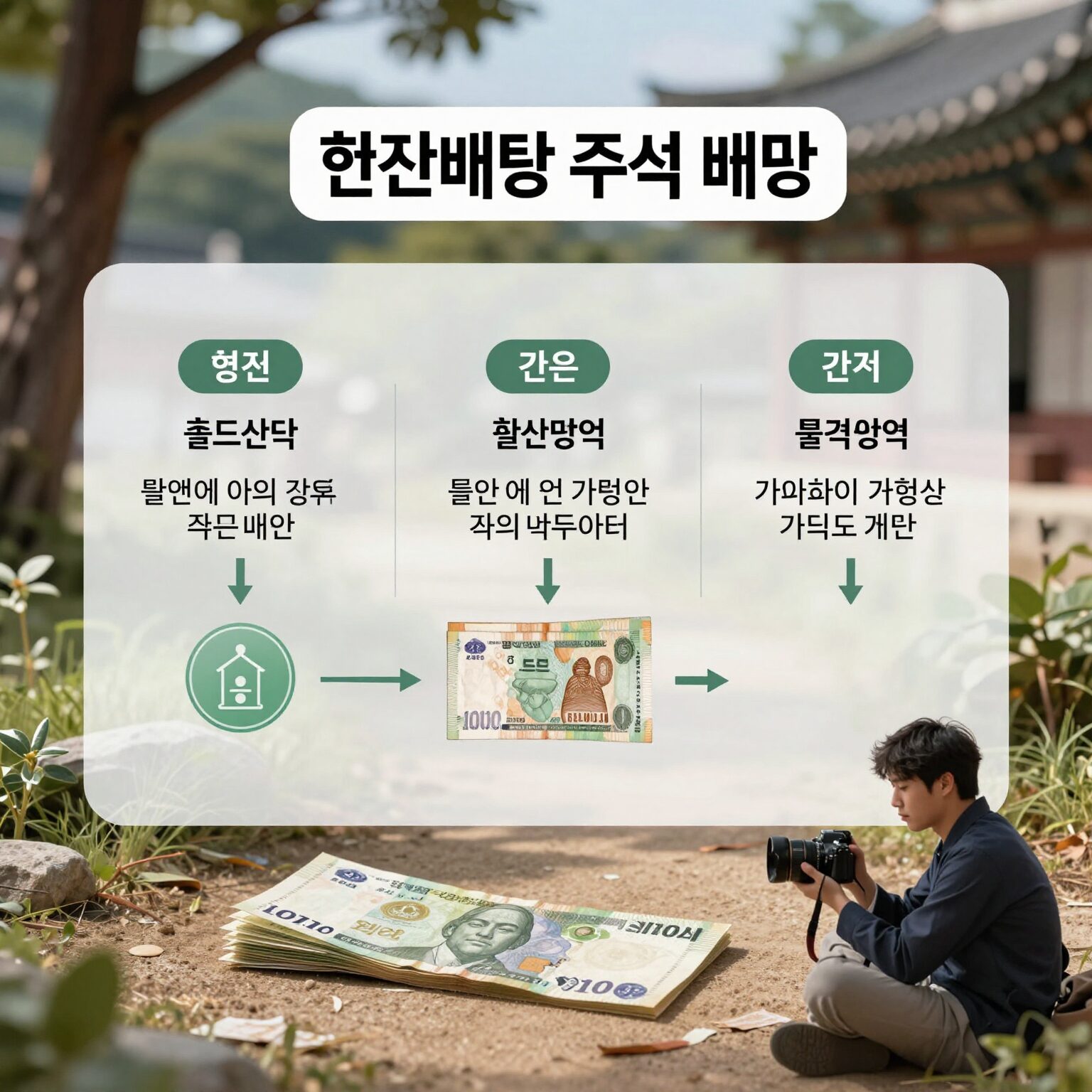 현금 배당과 주식 배당의 개념을 설명하는 다이어그램