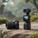 DJI 오즈모 포켓4 크리에이터 콤보 구성품이 놓인 사진