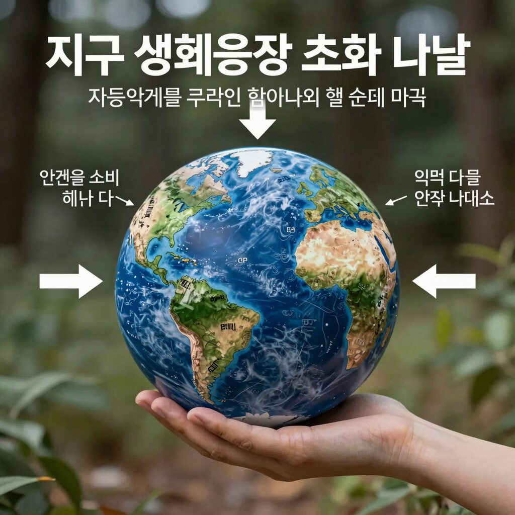 지구 생태용량 초과의 날을 설명하는 인포그래픽