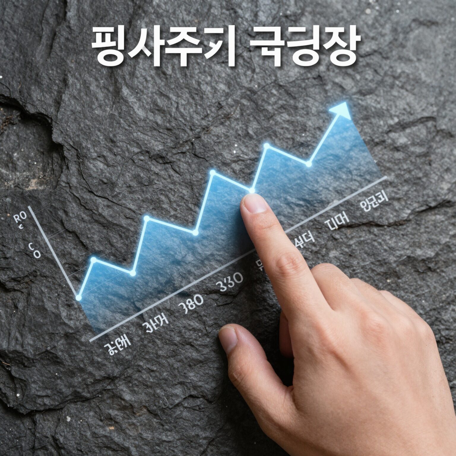 핑거 주가 급등 차트 분석 이미지
