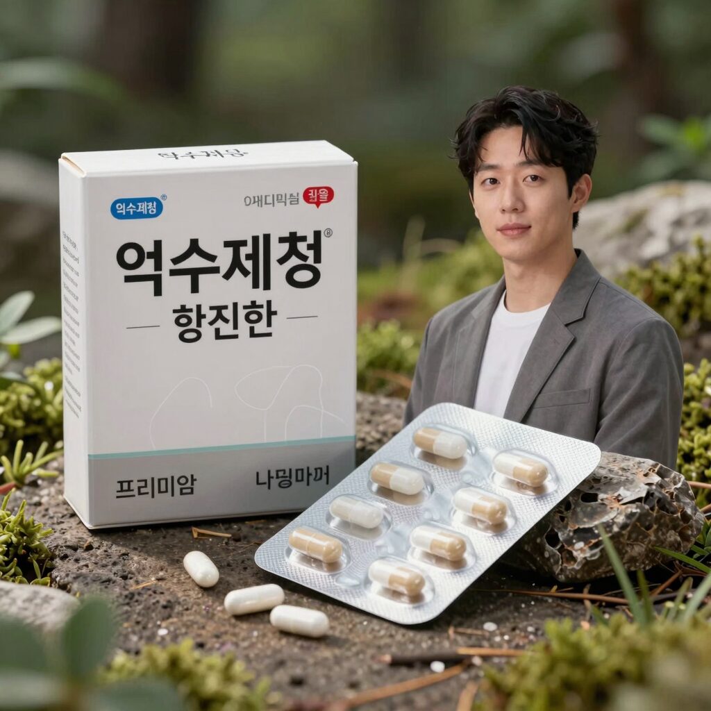 익수제약 프리미엄 황진환 침향환 패키지와 알약 모습