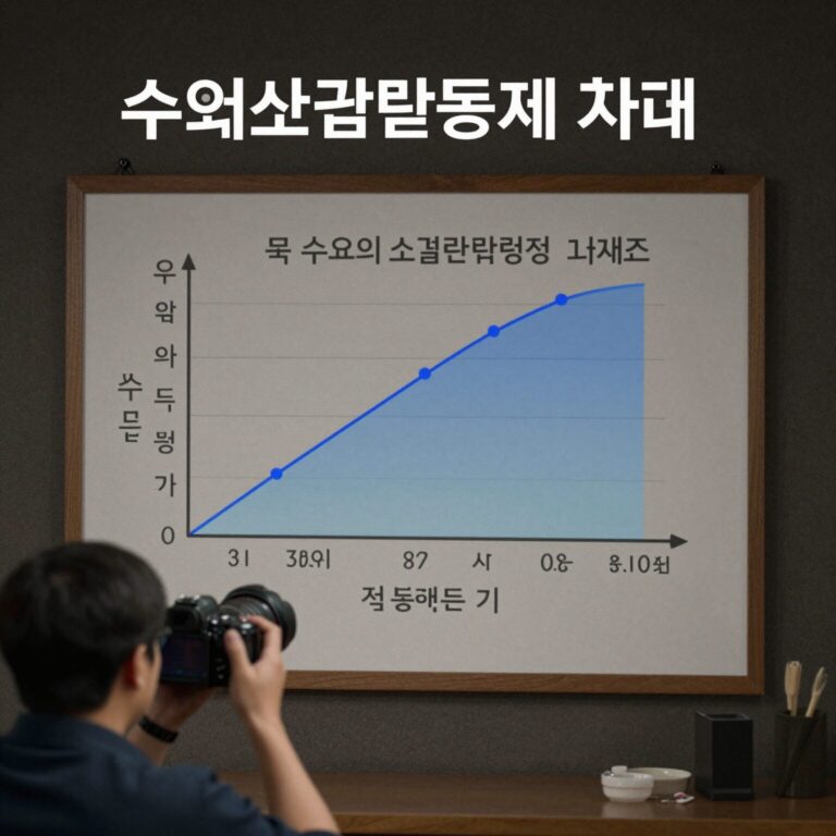 수요의 소득탄력성 그래프로 본 정상재 열등재 구분 차트
