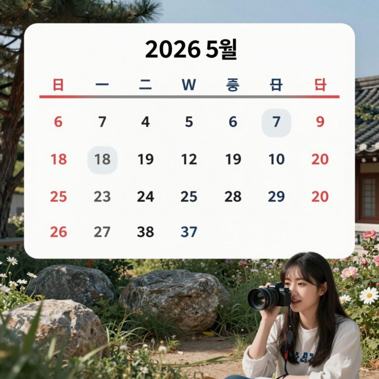 2026년 5월 달력과 임시공휴일 소문 관련 기사 스크린샷