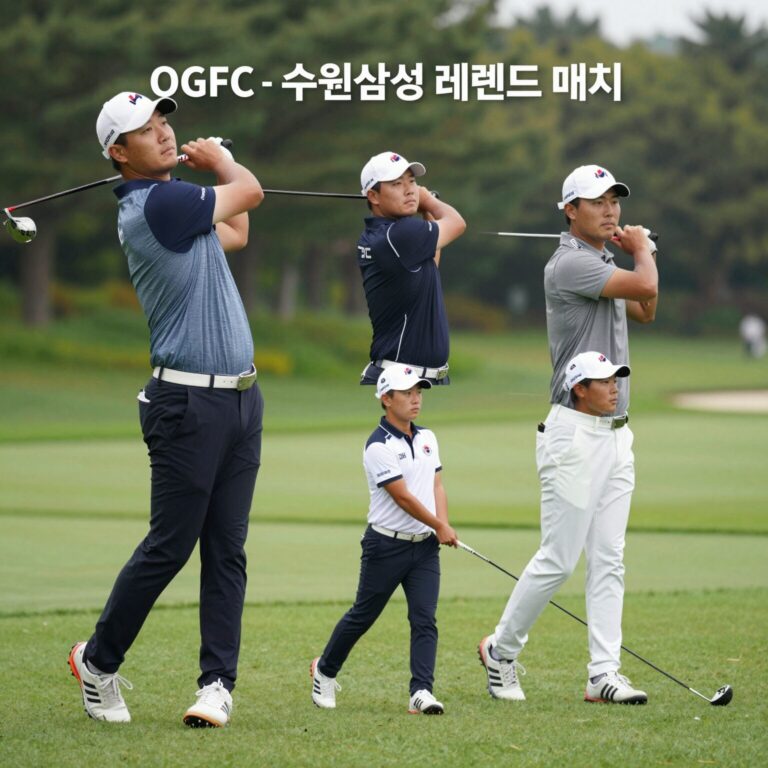 OGFC와 수원삼성 레전드 매치 주요 선수들 라인업 구성도