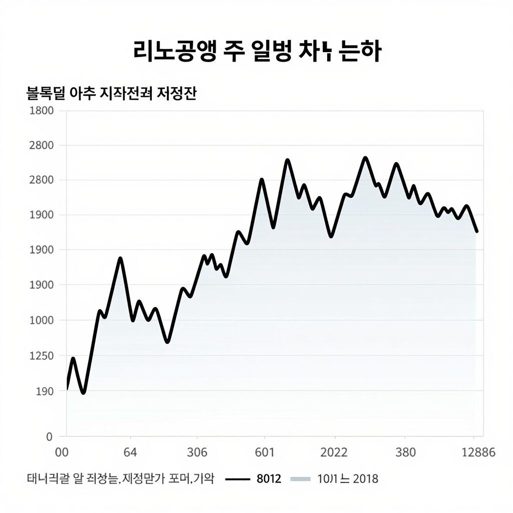 리노공업 주가 일봉 차트 분석 블록딜 이후 지지선과 저항선 표시