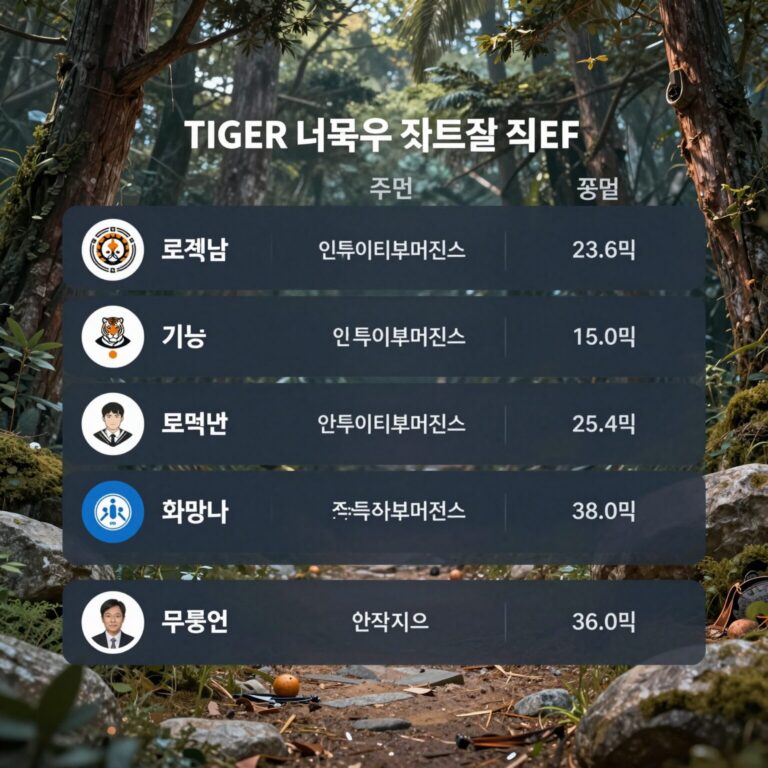 TIGER 미국우주테크 ETF 포트폴리오 구성도 및 주요 편입 기업 로켓랩 인튜이티브머신스 등