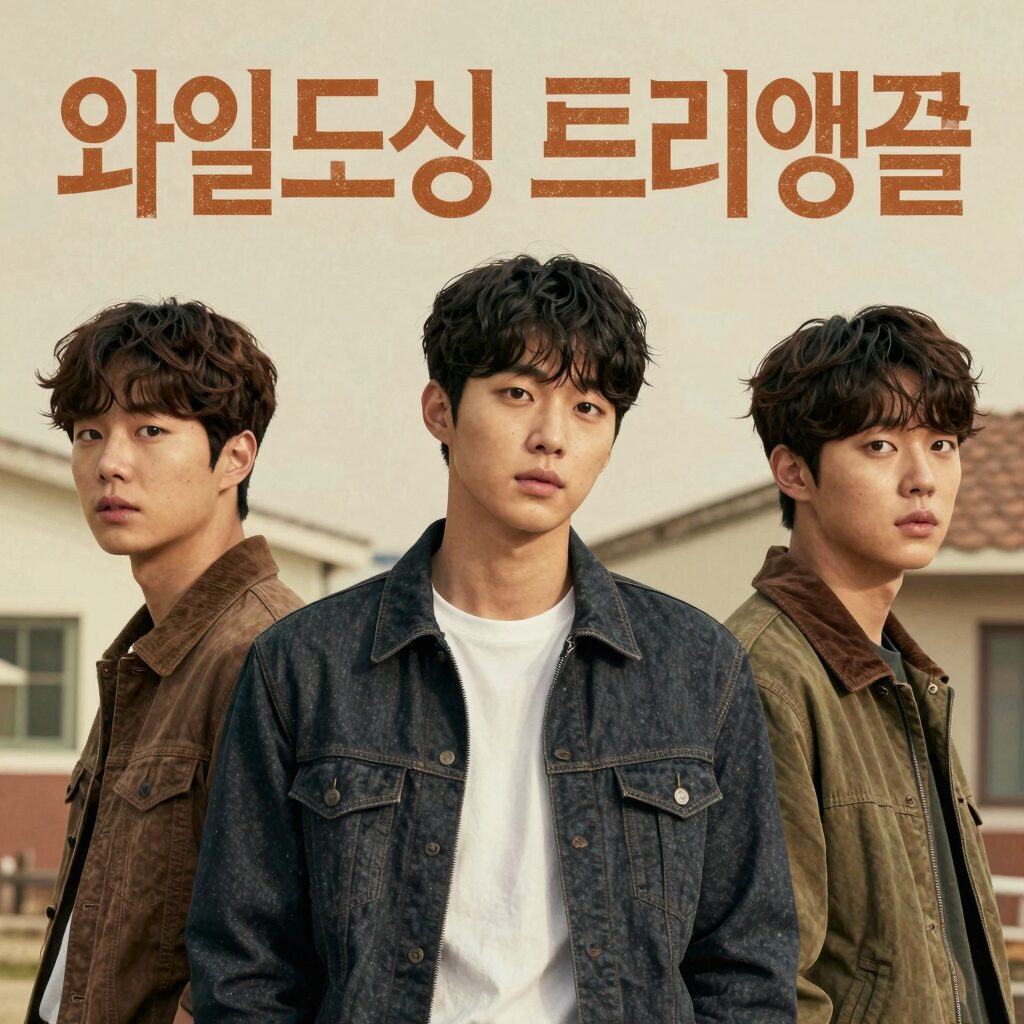 영화 와일드씽 트라이앵글 강동원 박지현 엄태구 레트로 아이돌 포스터