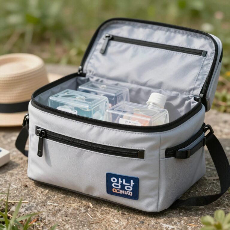 얌얌 보냉가방과 미니 아이스팩으로 꾸민 소풍 준비물