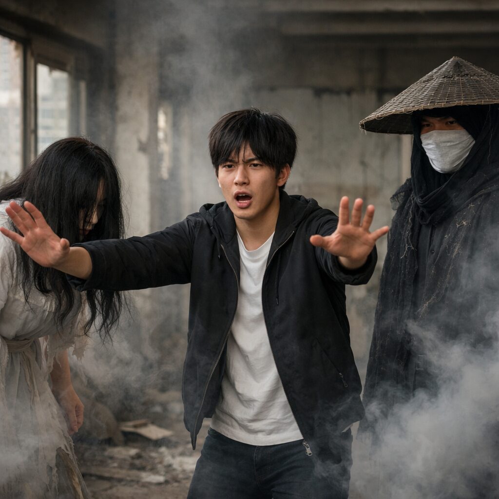 황천의 츠가이 주인공 유르가 츠가이 좌우님을 소환하는 장면