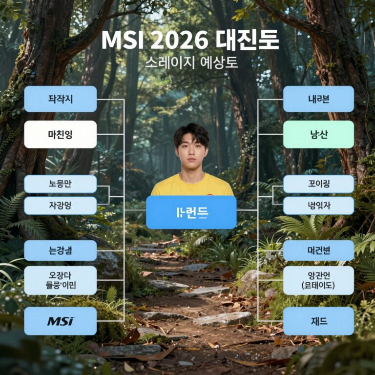 MSI 2026 대진표 브래킷 스테이지 예상도