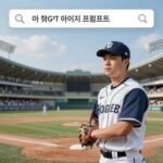 야구장 AI 중계샷 만드는 프롬프트 챗GPT 야구장 AI 이미지 프롬프트 입력 화면 예시