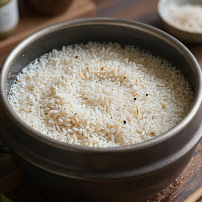 죽순 삶는 법 냄비에 쌀뜨물과 함께 끓이는 모습