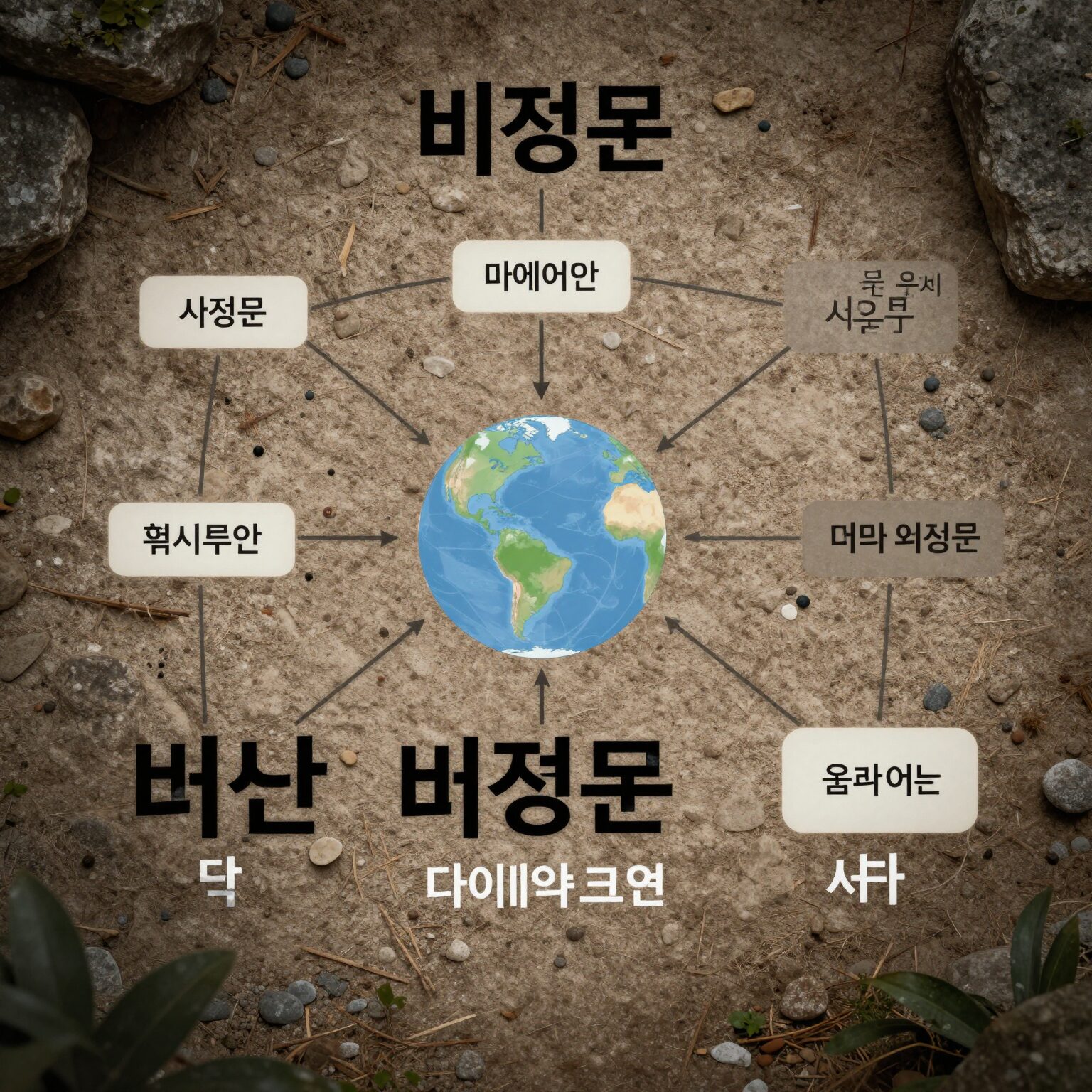비평문 예시 구조 다이어그램