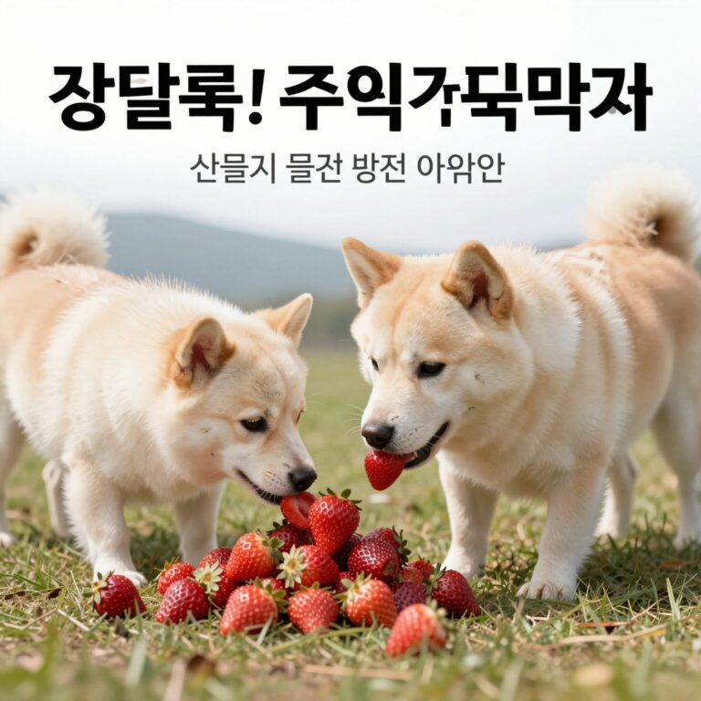 강아지 산딸기 급여 시 주의할 점과 안전한 방법을 설명하는 글