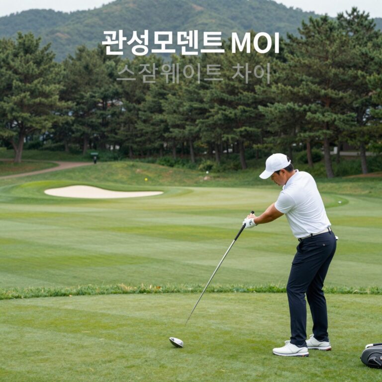 골프 관성모멘트 MOI 스윙웨이트 차이 비교