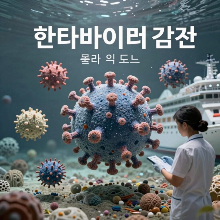 크루즈선 내 한타바이러스 감염 경로와 위험성을 나타낸 이미지