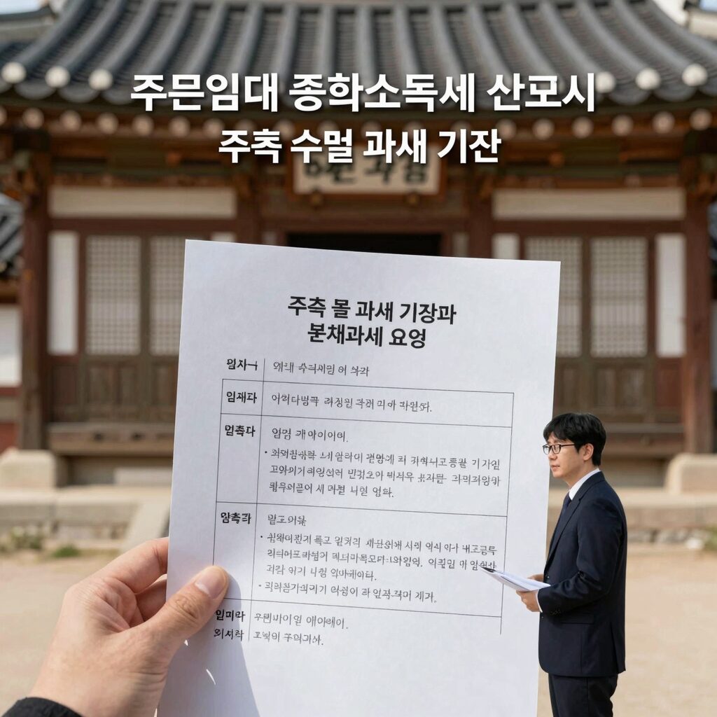 주택임대 종합소득세 신고 시 주택 수별 과세 기준과 분리과세 선택 요령