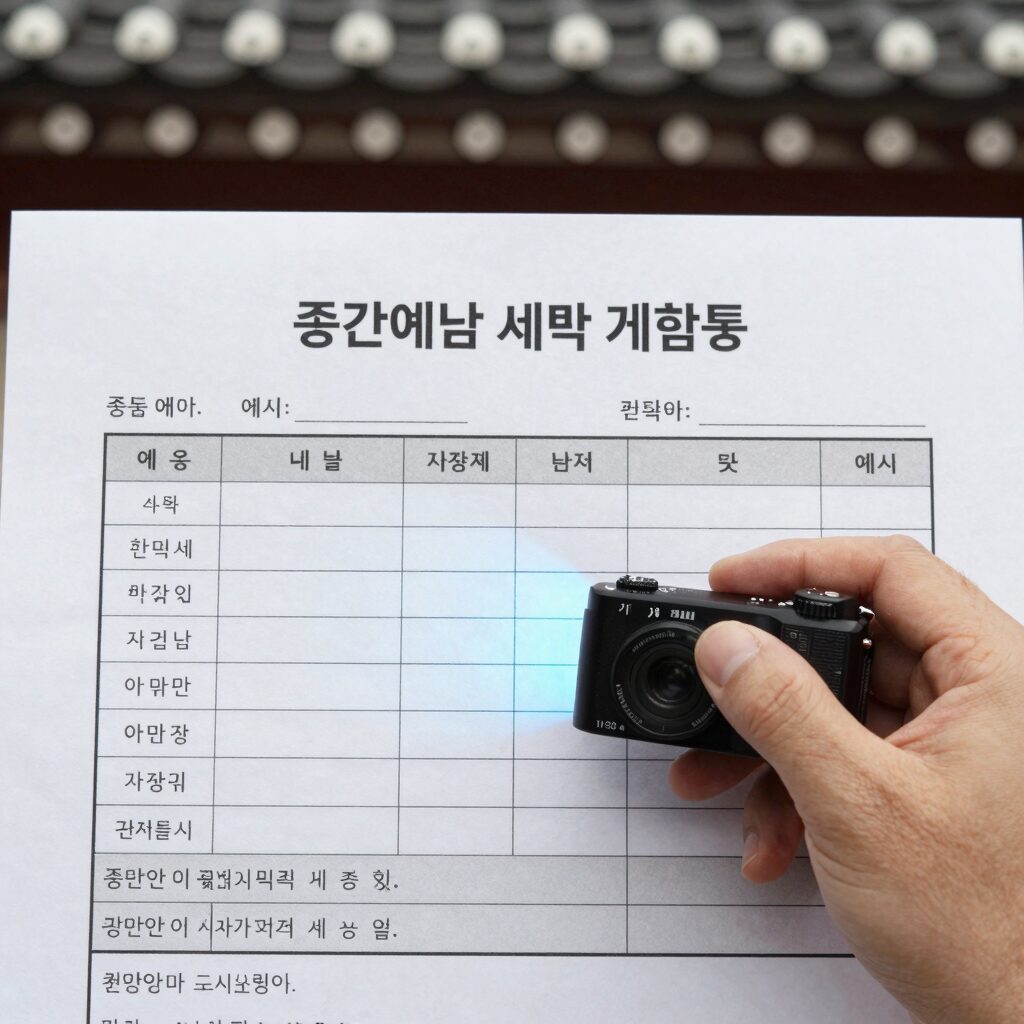 종합소득세 중간예납 세액 계산표 예시