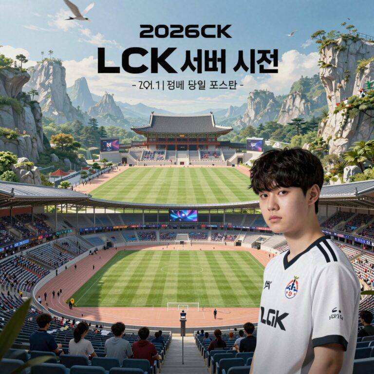 2026 LCK 서머 시즌 포스터와 경기장 전경