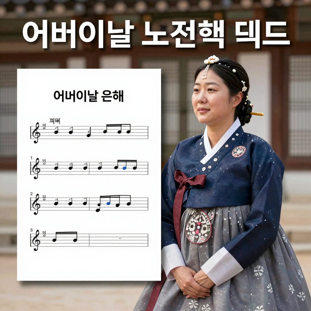 어버이날 노래 검색 트렌드와 어머님 은혜 악보 이미지