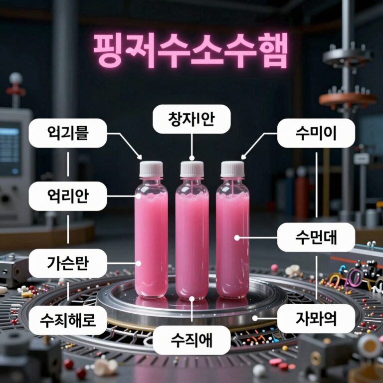 핑크수소 생산 개념도: 원자력 발전소에서 전기를 공급받아 수전해로 수소를 생산하는 과정을 그림으로 표현