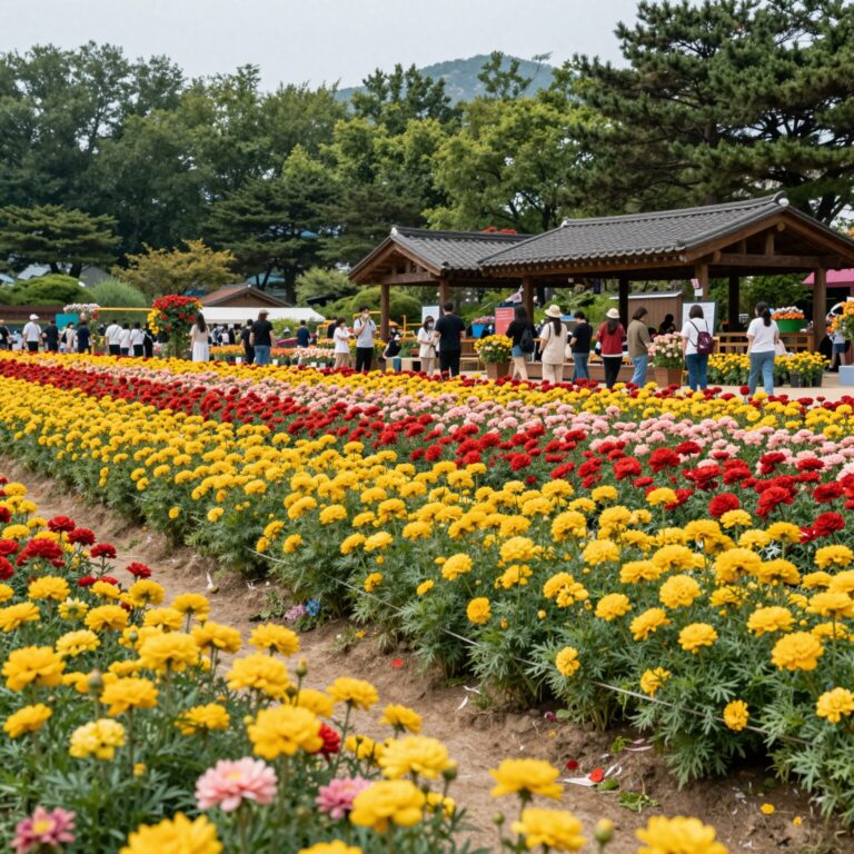 2026 울산대공원 장미축제 장미원 전경으로 활짝 핀 장미와 정원이 어우러진 모습